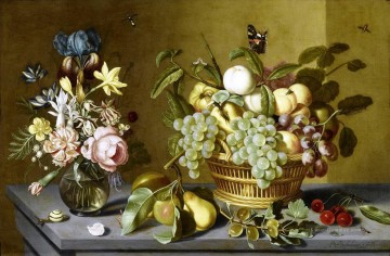 Klassik Blumen Werke - Bosschaert Ambrosius Fruits Basket